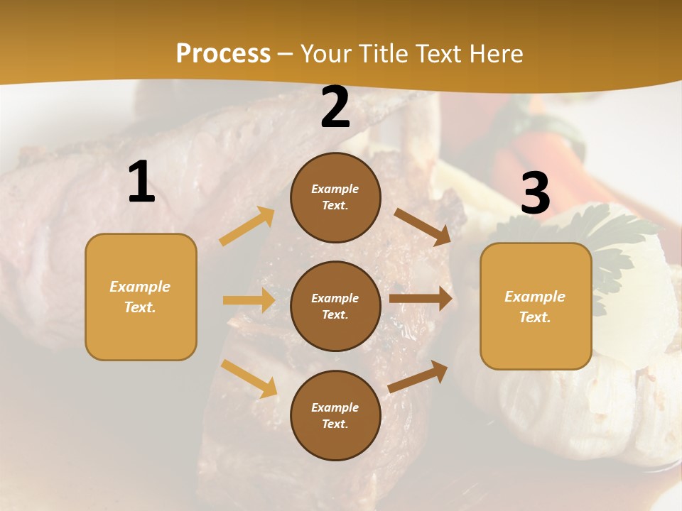 Rack Of Lamb With Pickled Poached Onions, Grapefruit And Baby Carrots PowerPoint Template