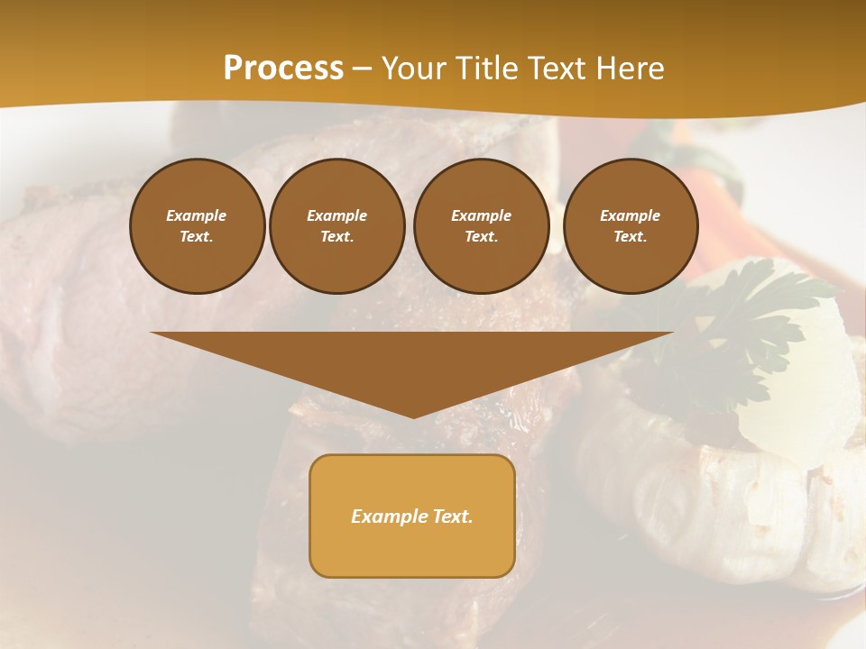 Rack Of Lamb With Pickled Poached Onions, Grapefruit And Baby Carrots PowerPoint Template