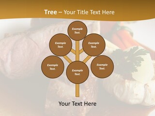 Rack Of Lamb With Pickled Poached Onions, Grapefruit And Baby Carrots PowerPoint Template