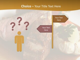 Rack Of Lamb With Pickled Poached Onions, Grapefruit And Baby Carrots PowerPoint Template