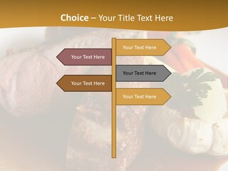 Rack Of Lamb With Pickled Poached Onions, Grapefruit And Baby Carrots PowerPoint Template