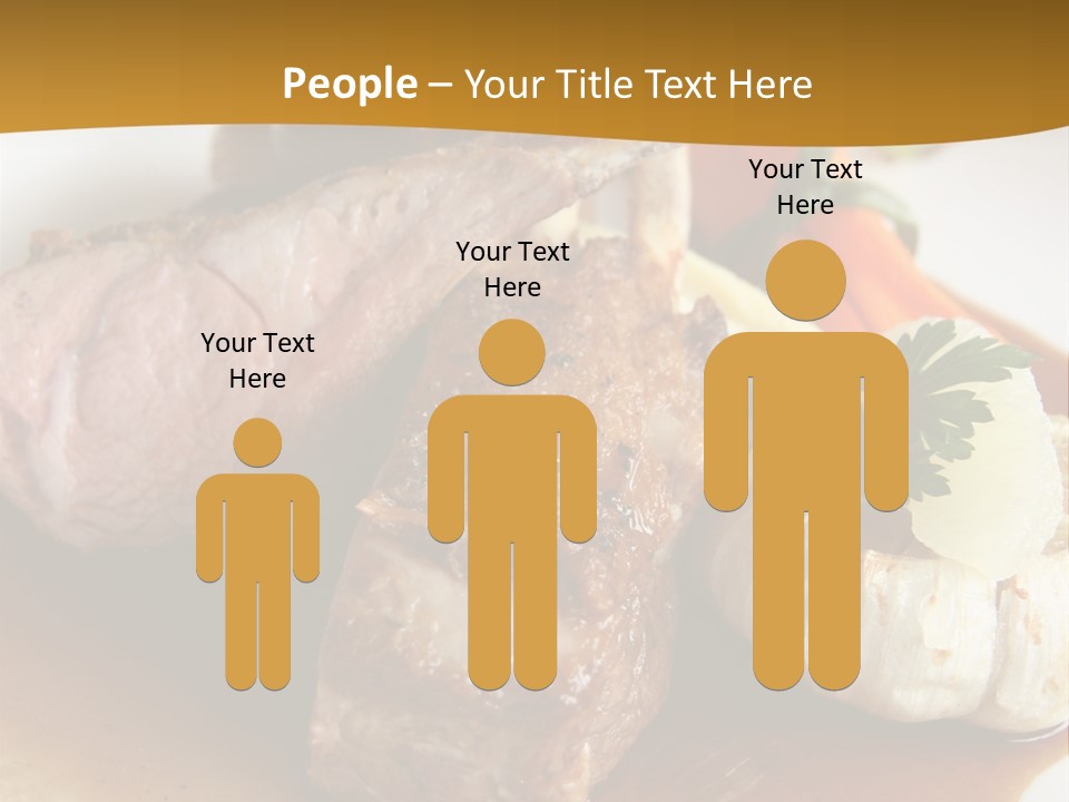 Rack Of Lamb With Pickled Poached Onions, Grapefruit And Baby Carrots PowerPoint Template