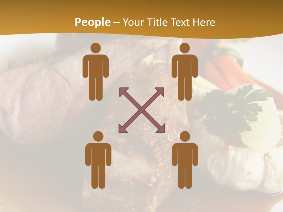 Rack Of Lamb With Pickled Poached Onions, Grapefruit And Baby Carrots PowerPoint Template