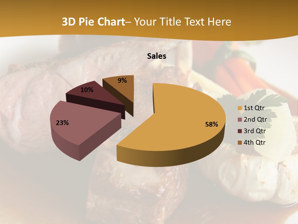 Rack Of Lamb With Pickled Poached Onions, Grapefruit And Baby Carrots PowerPoint Template