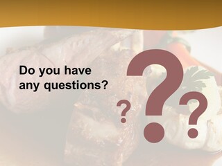 Rack Of Lamb With Pickled Poached Onions, Grapefruit And Baby Carrots PowerPoint Template