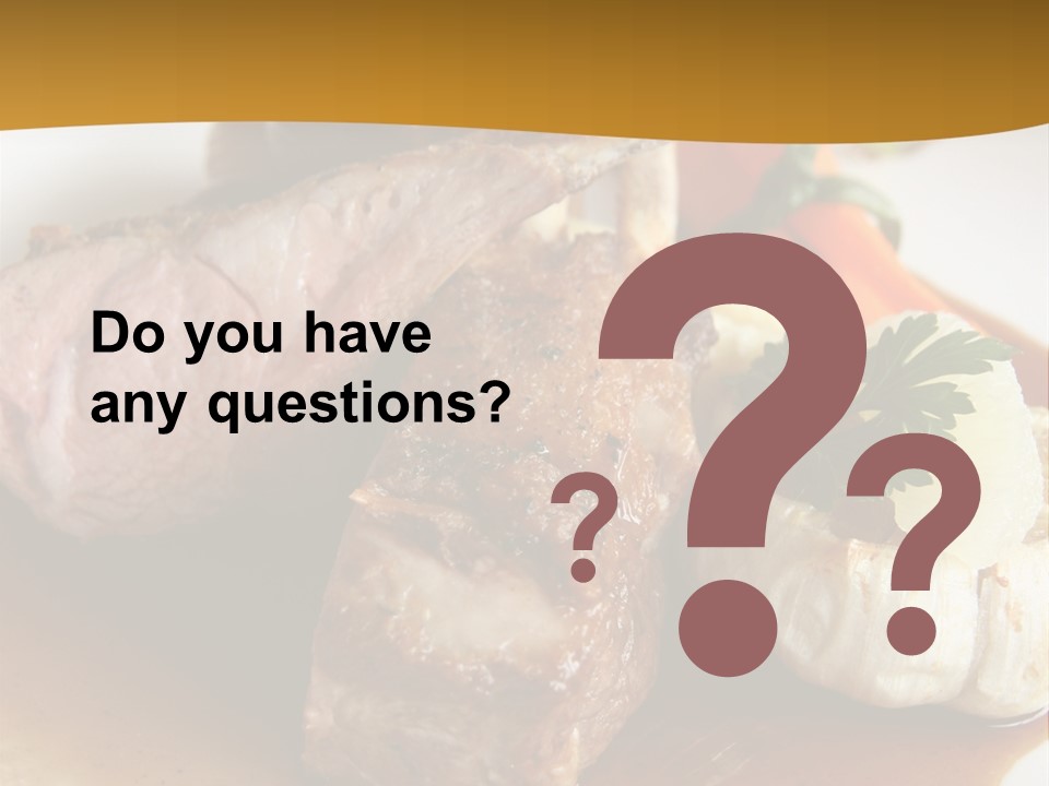 Rack Of Lamb With Pickled Poached Onions, Grapefruit And Baby Carrots PowerPoint Template