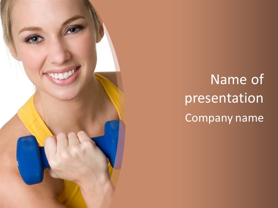 Fitness Woman PowerPoint Template