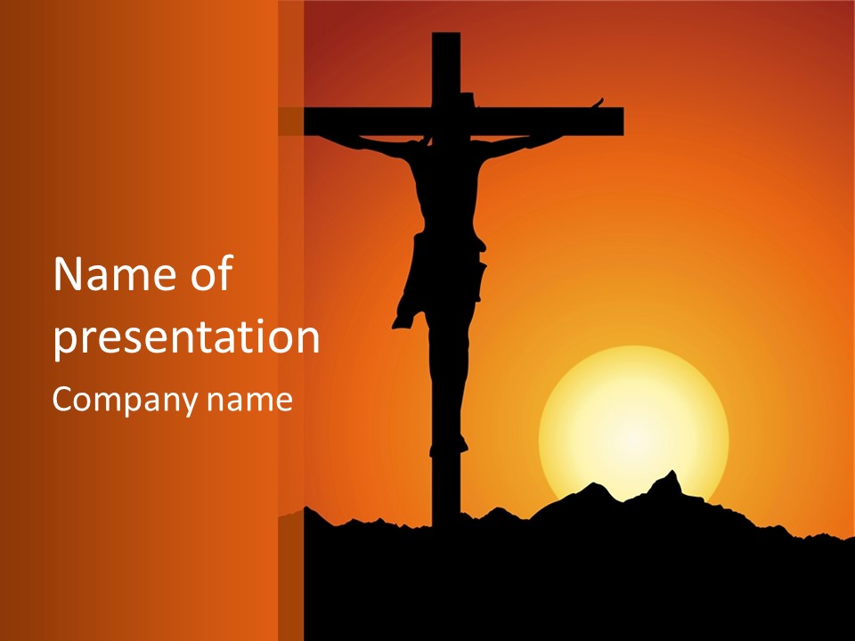 Jesus Christ Crucified PowerPoint Template