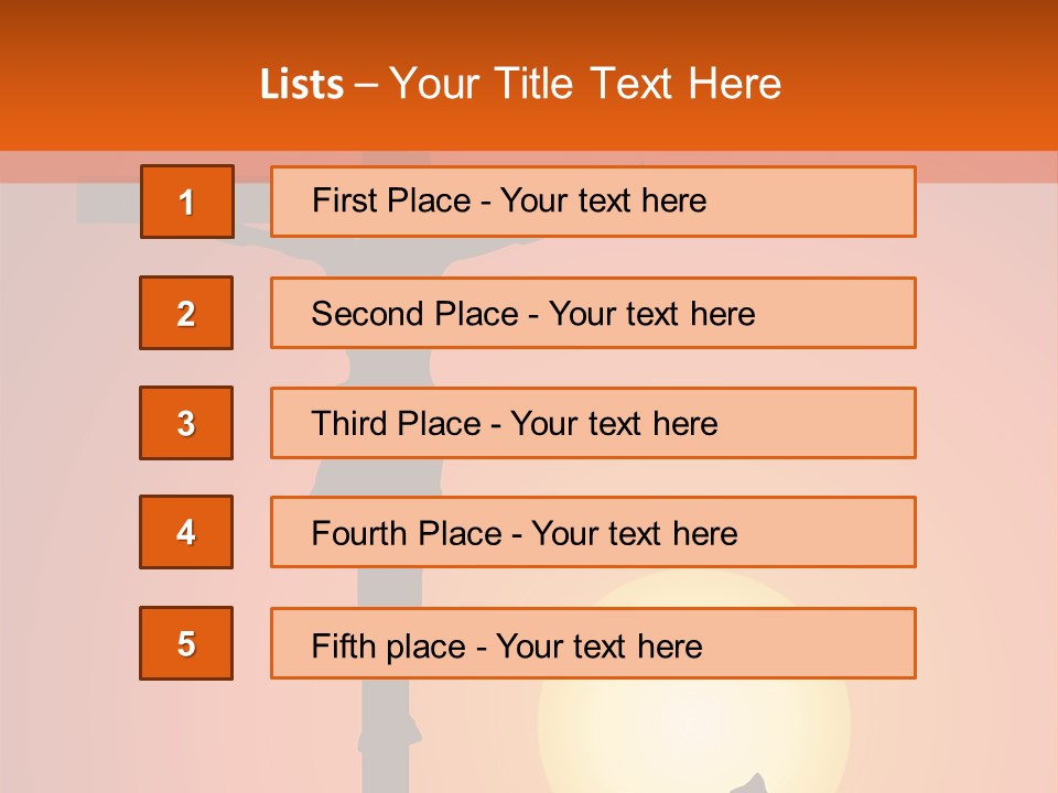 Jesus Christ Crucified PowerPoint Template