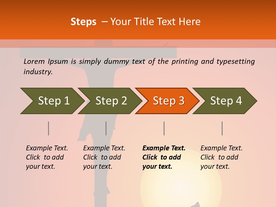 Jesus Christ Crucified PowerPoint Template