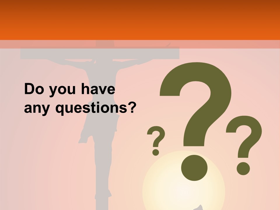 Jesus Christ Crucified PowerPoint Template