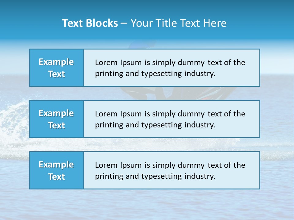 Man On Jet Ski PowerPoint Template