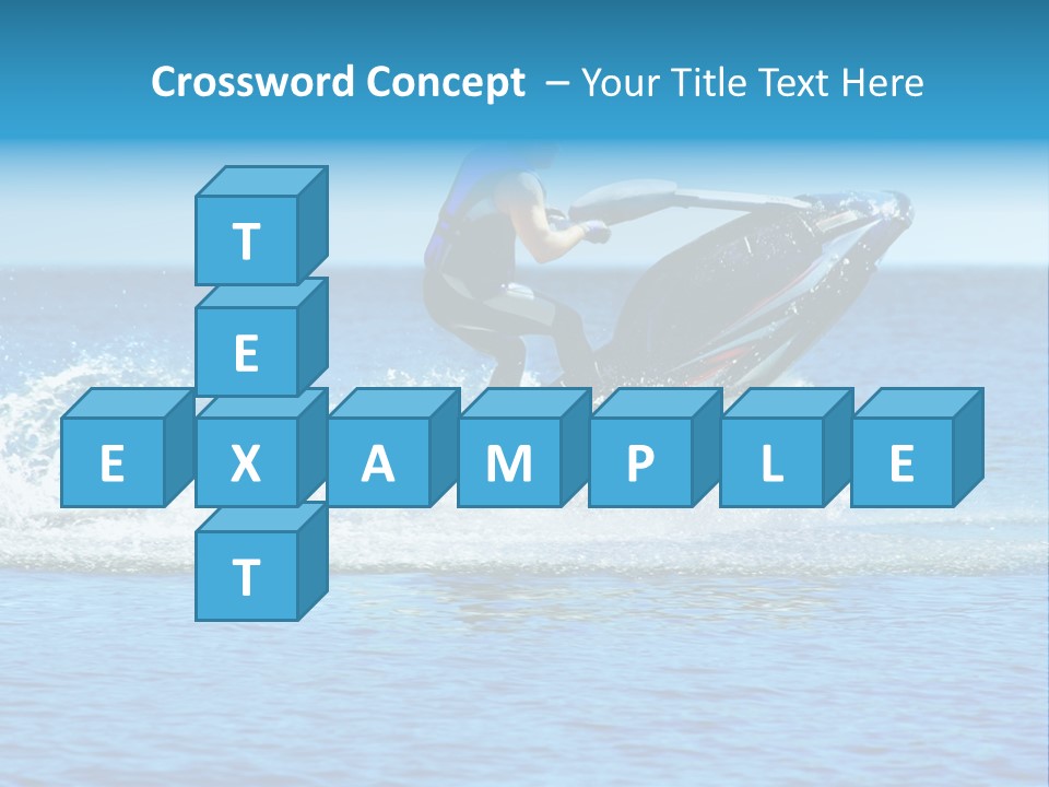 Man On Jet Ski PowerPoint Template