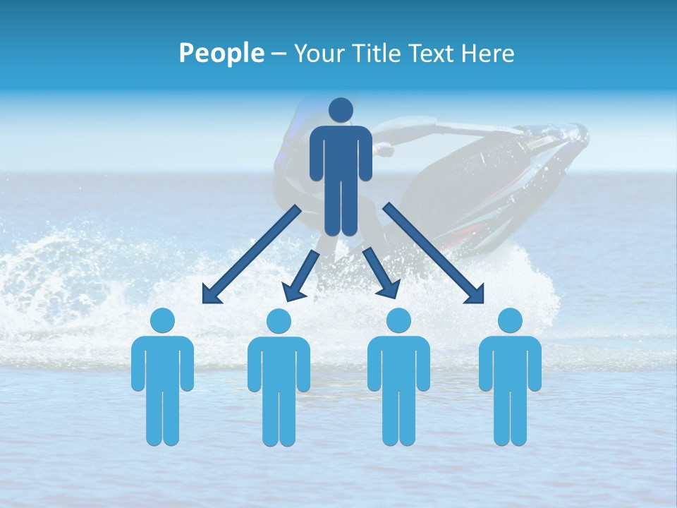 Man On Jet Ski PowerPoint Template