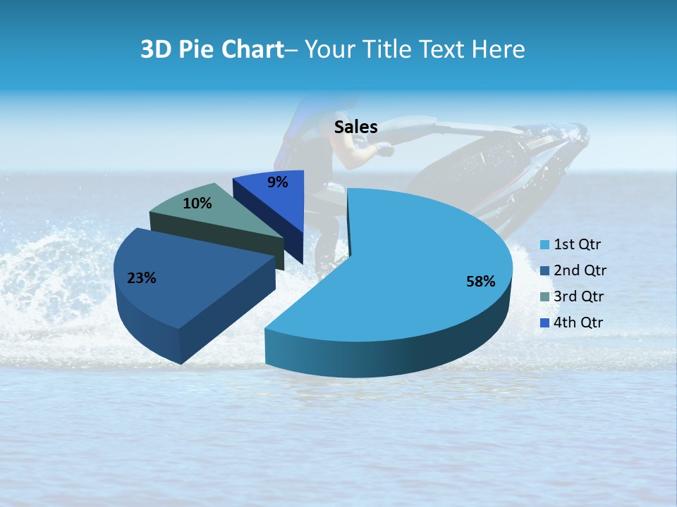 Man On Jet Ski PowerPoint Template