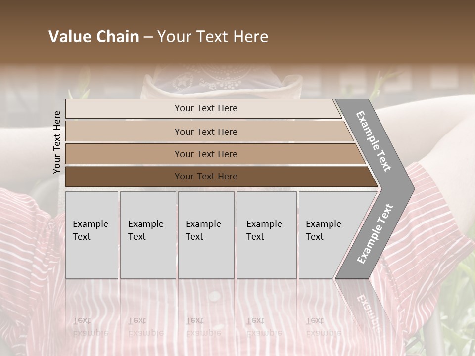 Man Relaxing In His Backyard PowerPoint Template