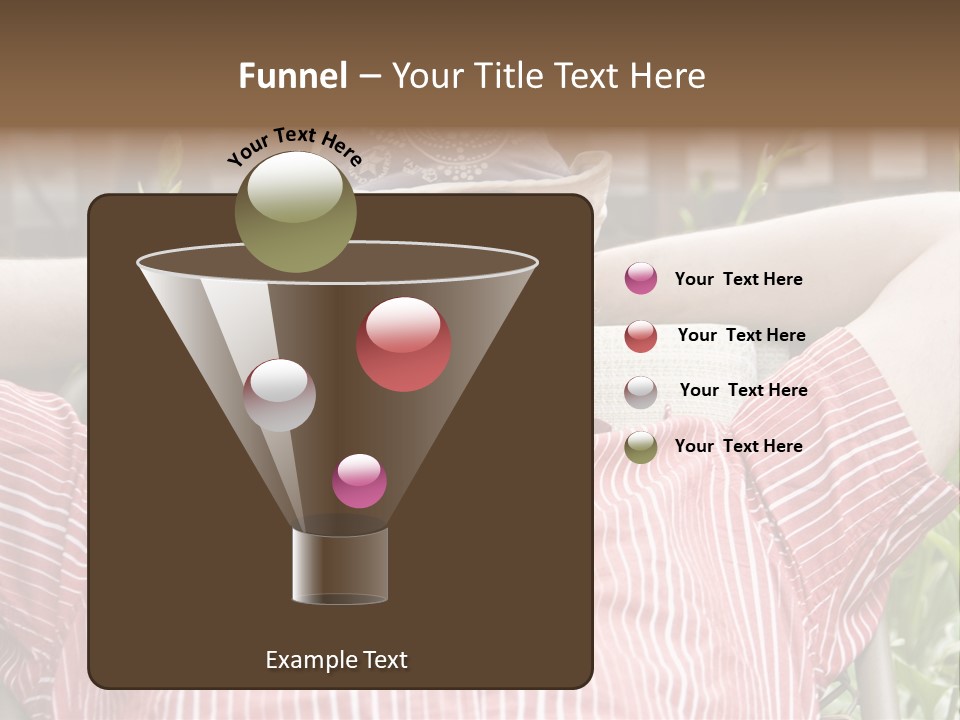 Man Relaxing In His Backyard PowerPoint Template