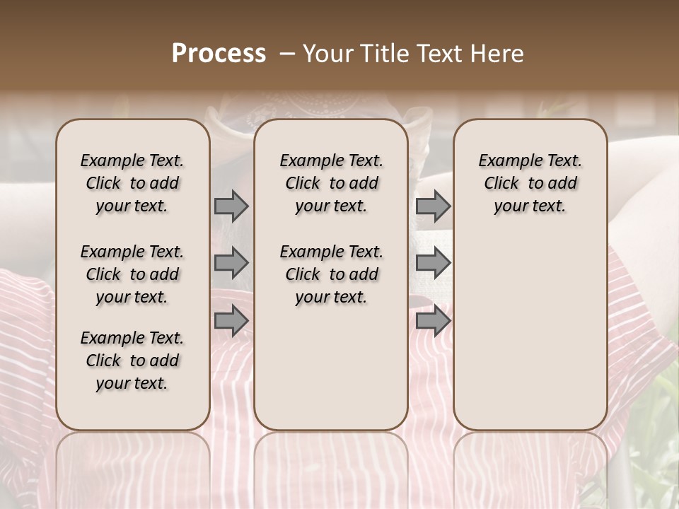 Man Relaxing In His Backyard PowerPoint Template