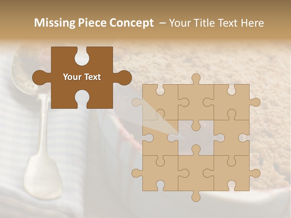 Dish Of Rhubarb And Blood Orange Crumble PowerPoint Template