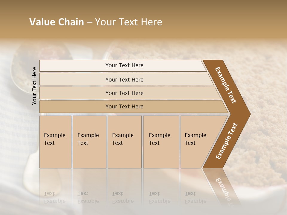 Dish Of Rhubarb And Blood Orange Crumble PowerPoint Template