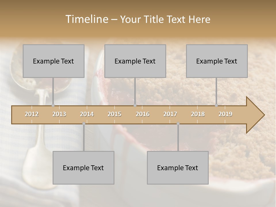 Dish Of Rhubarb And Blood Orange Crumble PowerPoint Template