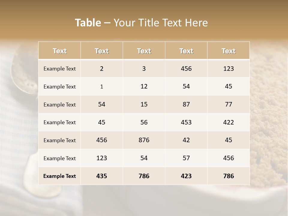 Dish Of Rhubarb And Blood Orange Crumble PowerPoint Template