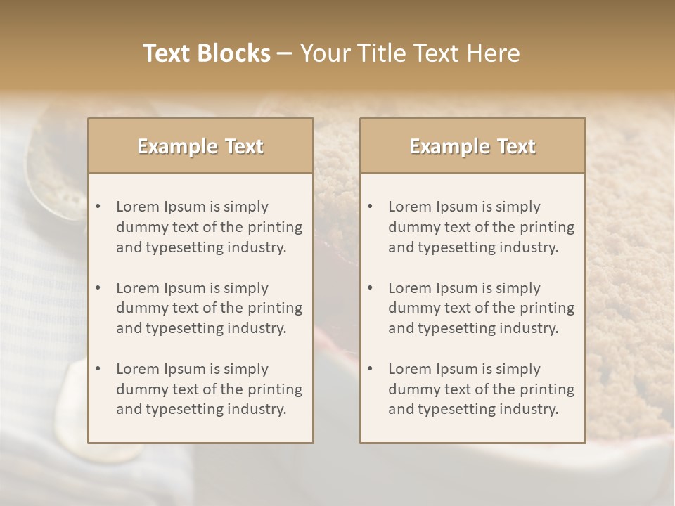 Dish Of Rhubarb And Blood Orange Crumble PowerPoint Template