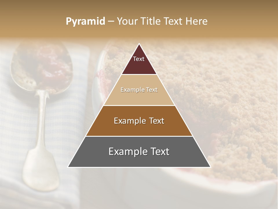 Dish Of Rhubarb And Blood Orange Crumble PowerPoint Template
