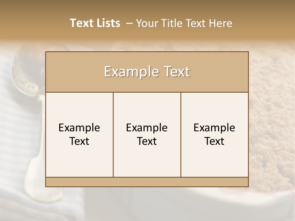 Dish Of Rhubarb And Blood Orange Crumble PowerPoint Template