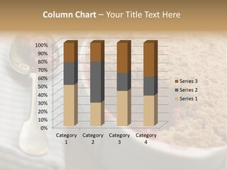 Dish Of Rhubarb And Blood Orange Crumble PowerPoint Template
