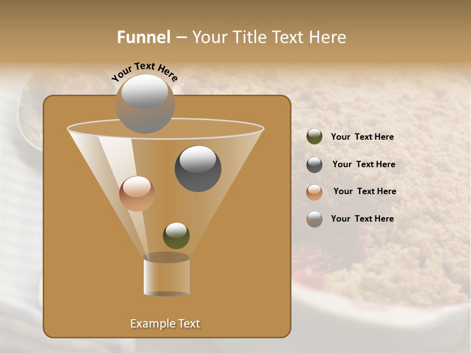 Dish Of Rhubarb And Blood Orange Crumble PowerPoint Template