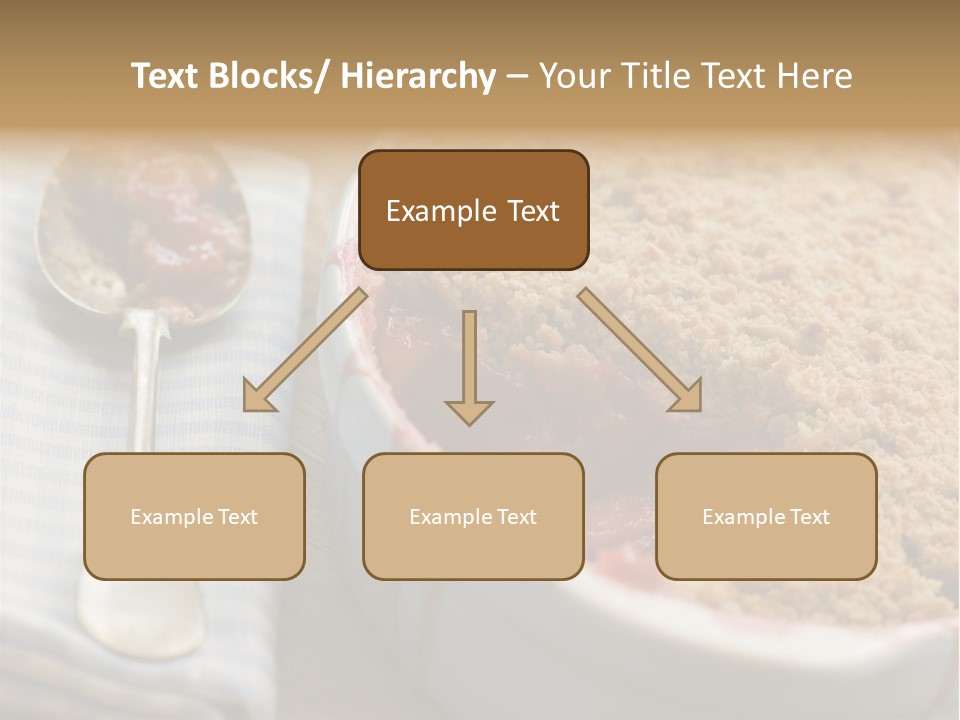 Dish Of Rhubarb And Blood Orange Crumble PowerPoint Template