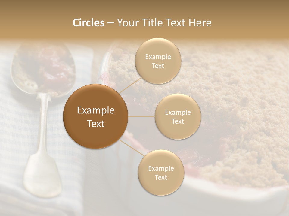 Dish Of Rhubarb And Blood Orange Crumble PowerPoint Template