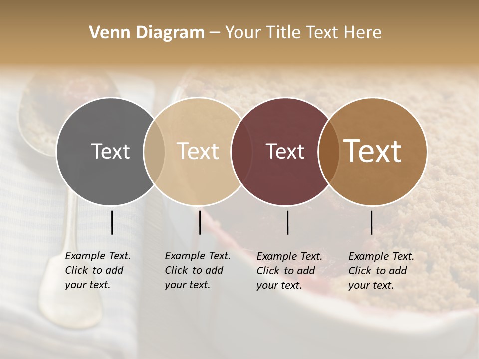 Dish Of Rhubarb And Blood Orange Crumble PowerPoint Template
