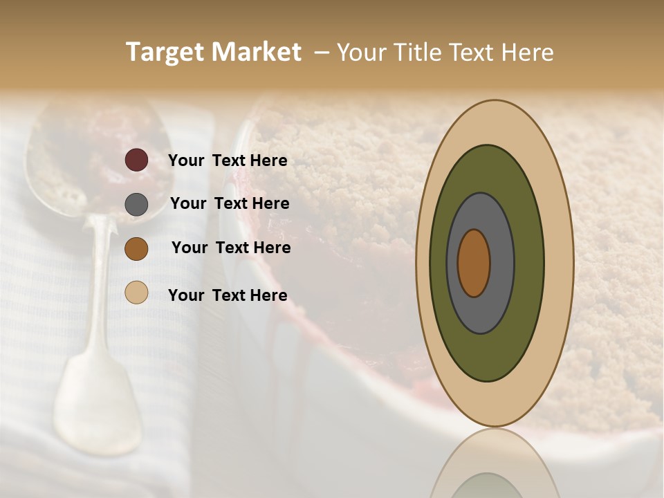 Dish Of Rhubarb And Blood Orange Crumble PowerPoint Template