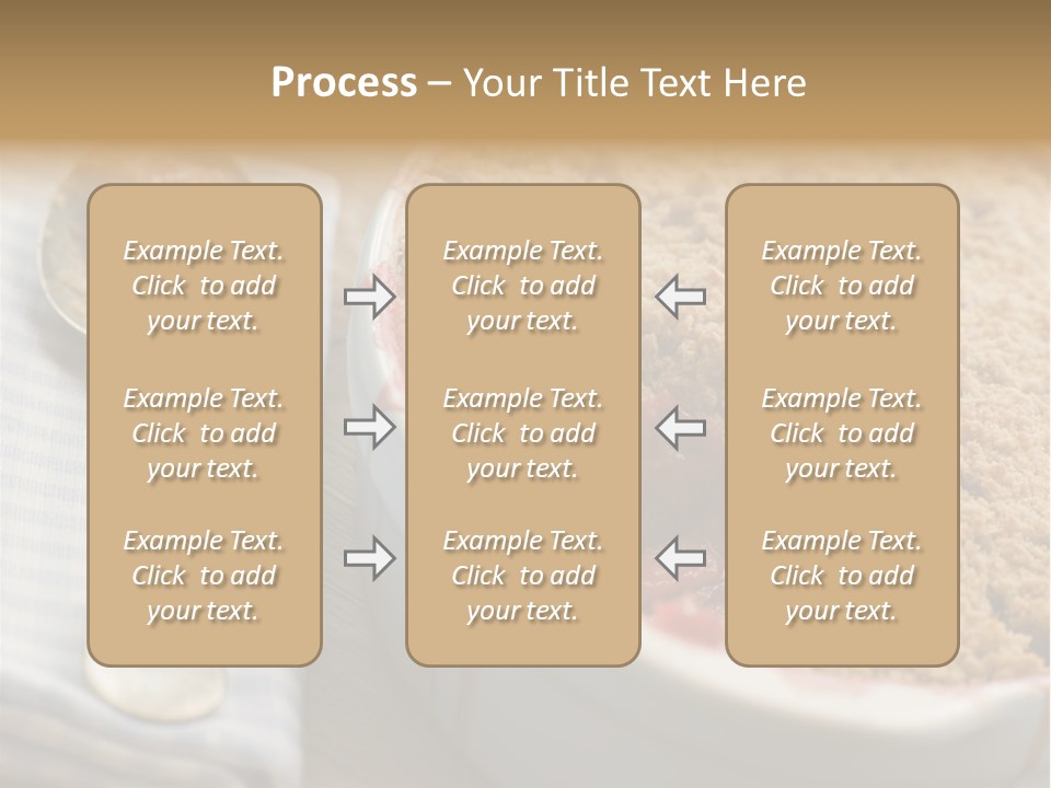 Dish Of Rhubarb And Blood Orange Crumble PowerPoint Template
