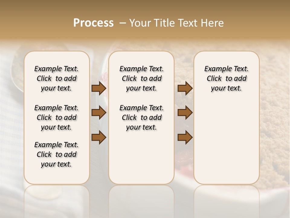 Dish Of Rhubarb And Blood Orange Crumble PowerPoint Template