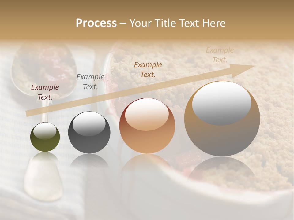 Dish Of Rhubarb And Blood Orange Crumble PowerPoint Template