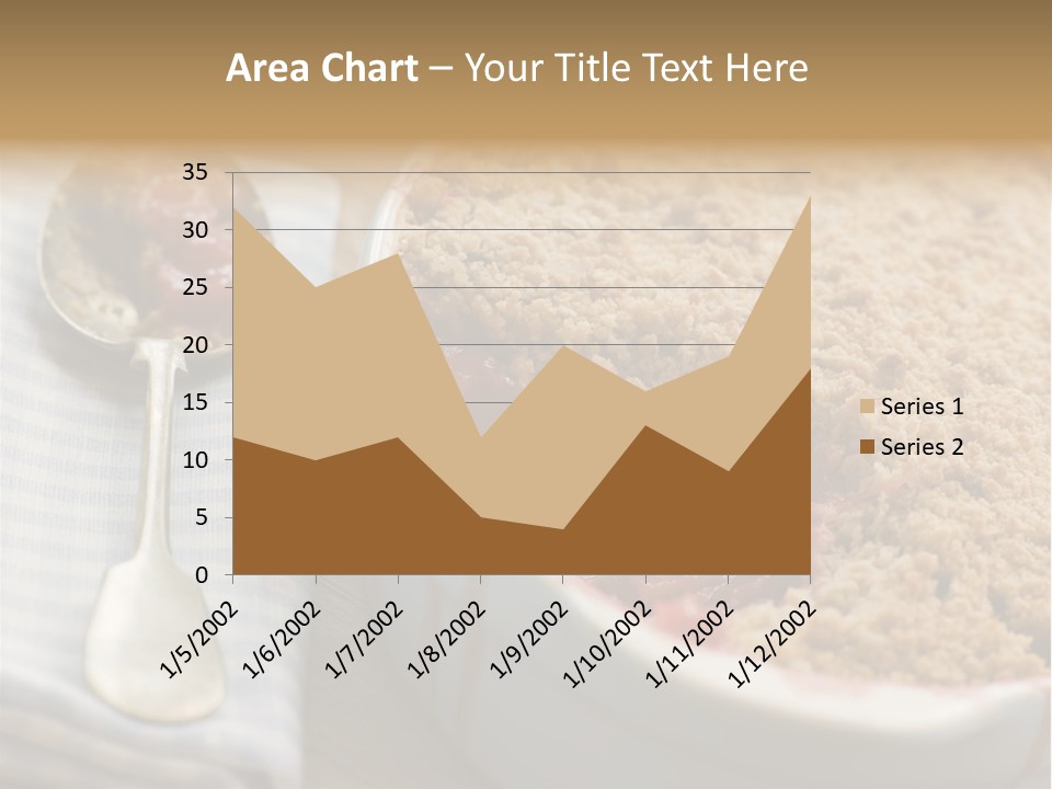 Dish Of Rhubarb And Blood Orange Crumble PowerPoint Template