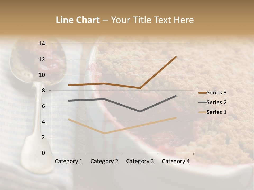 Dish Of Rhubarb And Blood Orange Crumble PowerPoint Template