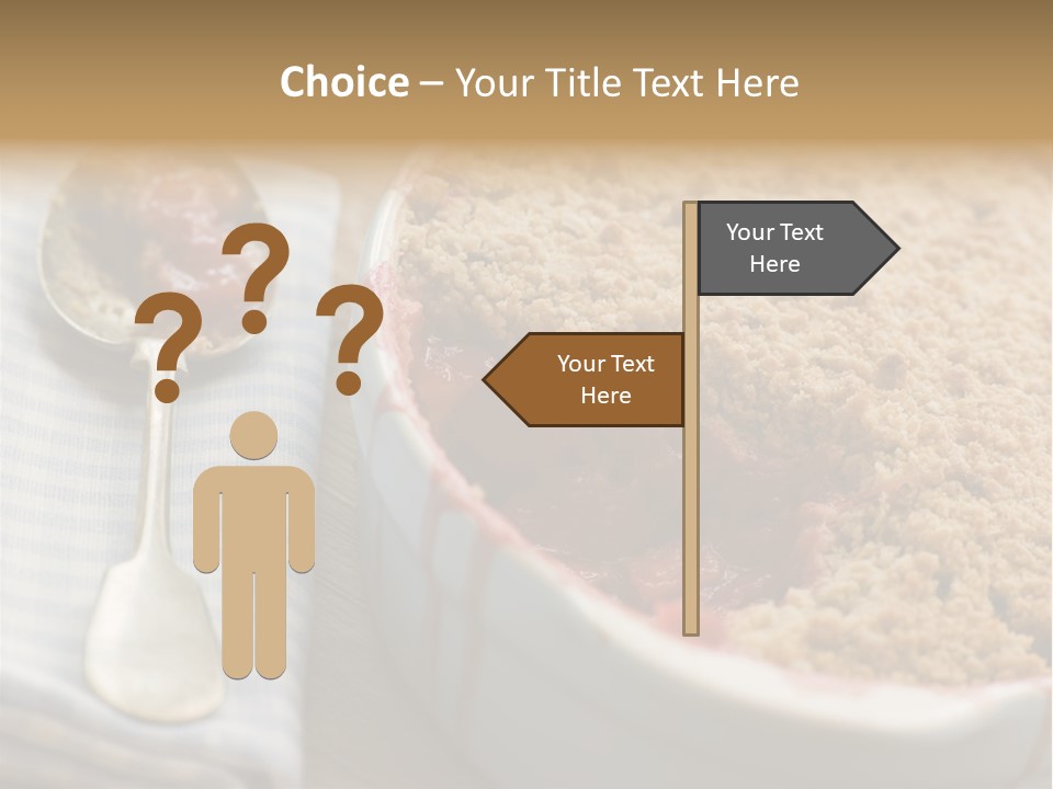 Dish Of Rhubarb And Blood Orange Crumble PowerPoint Template