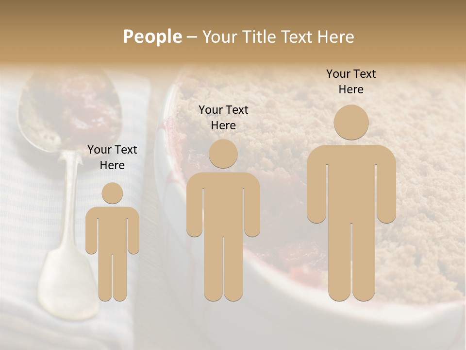 Dish Of Rhubarb And Blood Orange Crumble PowerPoint Template