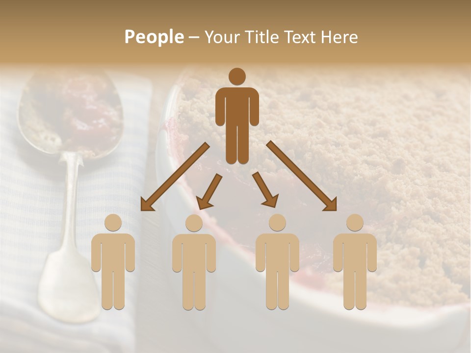 Dish Of Rhubarb And Blood Orange Crumble PowerPoint Template