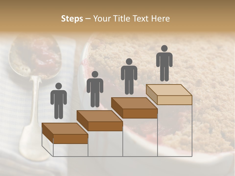 Dish Of Rhubarb And Blood Orange Crumble PowerPoint Template