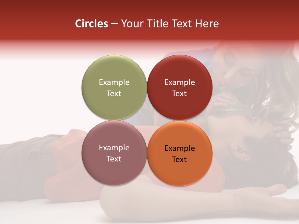 Female Nurse Using A Resuscitation Mask On A Young Unconscious Boy. Focus To Boy. PowerPoint Template