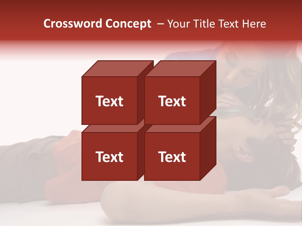 Female Nurse Using A Resuscitation Mask On A Young Unconscious Boy. Focus To Boy. PowerPoint Template