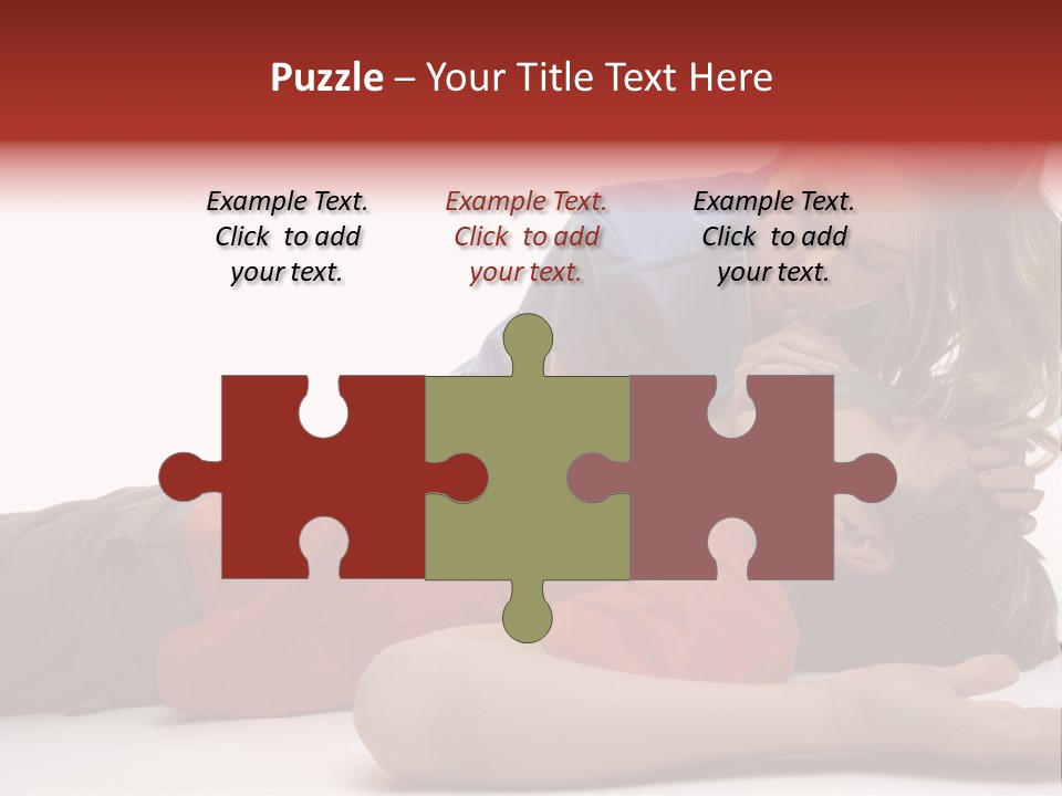 Female Nurse Using A Resuscitation Mask On A Young Unconscious Boy. Focus To Boy. PowerPoint Template