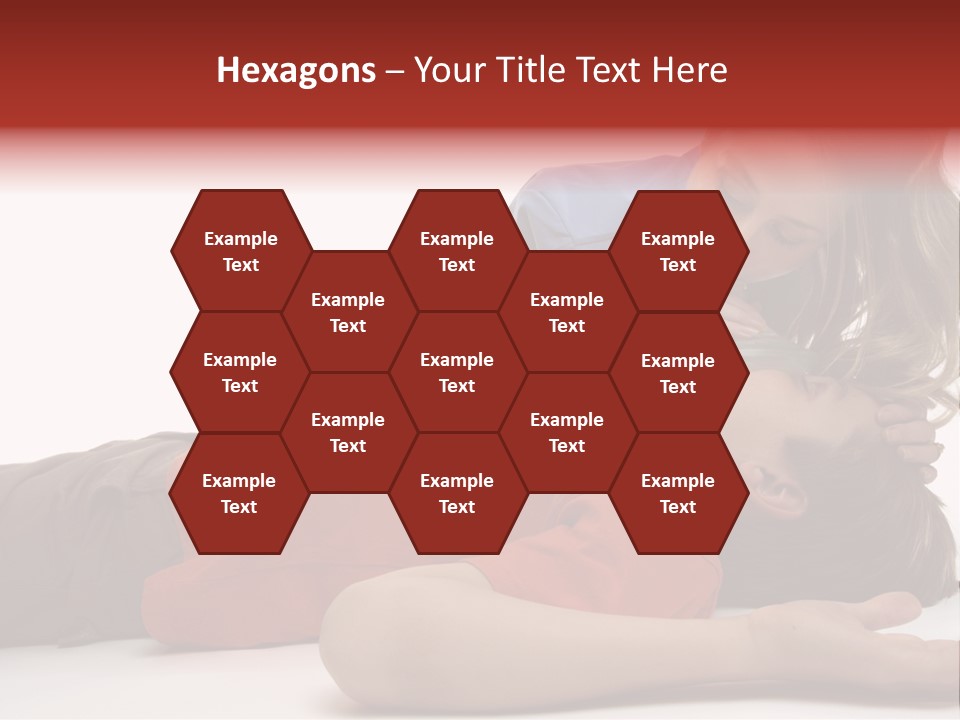 Female Nurse Using A Resuscitation Mask On A Young Unconscious Boy. Focus To Boy. PowerPoint Template