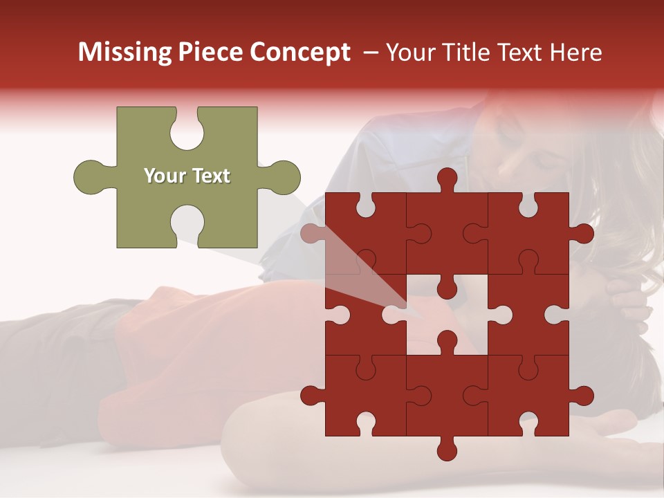 Female Nurse Using A Resuscitation Mask On A Young Unconscious Boy. Focus To Boy. PowerPoint Template