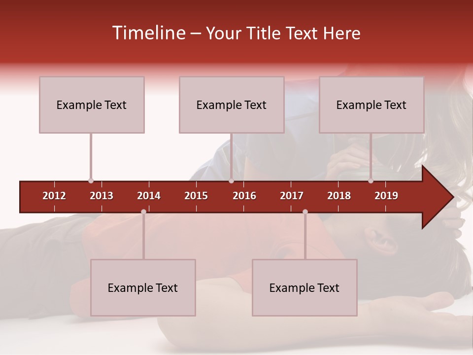 Female Nurse Using A Resuscitation Mask On A Young Unconscious Boy. Focus To Boy. PowerPoint Template